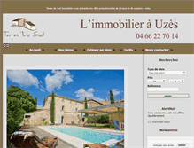 Tablet Screenshot of immo-uzes.com